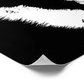 ハスキーアートプリントスリング犬アートのポスターハスキーギフト ポスター (角)