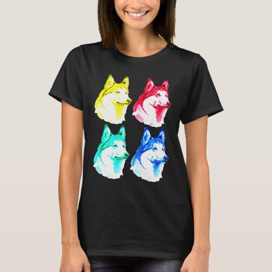 ハスキーアートポパート Tシャツ (正面)