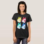 ハスキーアートポパート Tシャツ (正面フル)