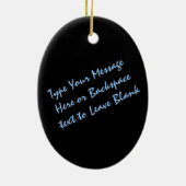 ハスキーオーナメントパーソナライズされたそり犬の装飾 セラミックオーナメント (裏面)