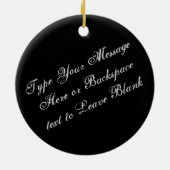 ハスキーオーナメントパーソナライズされたそり犬の装飾 セラミックオーナメント (裏面)