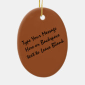 ハスキーオーナメントパーソナライズされたそり犬の装飾 セラミックオーナメント (裏面)