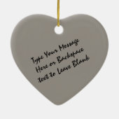 ハスキーオーナメントパーソナライズされたウルフ犬の装飾 セラミックオーナメント (裏面)