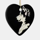 ハスキーオーナメントマラムートキープソークドッグギフト セラミックオーナメント (右)