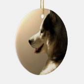 ハスキーオーナメントマラムートキープソークドッグギフト セラミックオーナメント (右)
