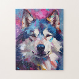 ハスキーカラフルの ジグソーパズル