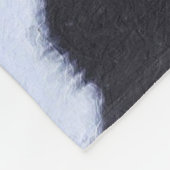 ハスキークールドッグ白黒愛好家 フリースブランケット (角)