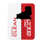 ハスキーサモイエードマラムテドッグ食洗機マグネットサイン マグネット (縦)