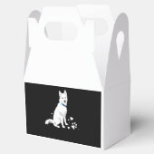 ハスキーシベリアのハスキー甘い白い雪の犬 フェイバーボックス (オープン)