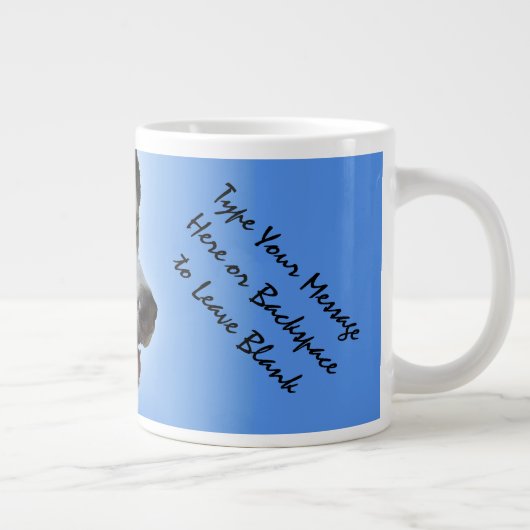 ハスキージャンボマグシベリアハスキー杯パーソナライズされた ジャンボコーヒーマグカップ (右)