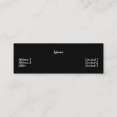 ハスキースビジネスカード スキニー名刺 (裏面)