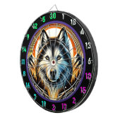 ハスキースピリットマウンテンルームセンターピース ダーツボード (正面右)