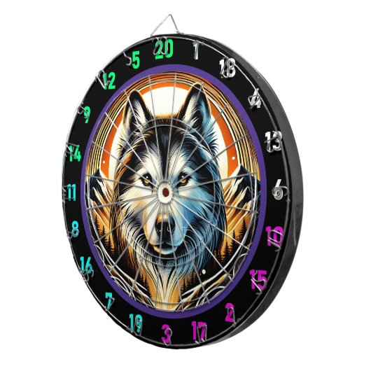 ハスキースピリットマウンテンルームセンターピース ダーツボード (正面右)