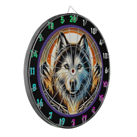 ハスキースピリットマウンテンルームセンターピース ダーツボード (正面左)