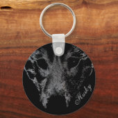 ハスキーチェーンハスキーウルフドッグカスタムキーホルダー キーホルダー (正面)