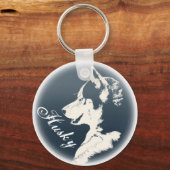 ハスキードッグキーチェーンカスタムキーホルダー キーホルダー (正面)