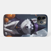 ハスキードッグハロウィーンアドベンチャームーンライト魔法 不気味 Case-Mate iPhoneケース (裏面(横))