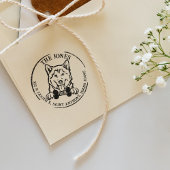 ハスキードッグファミリー差出人住所 ラバースタンプ