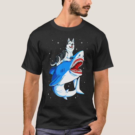 ハスキードッグ宇宙銀河系 Tシャツ (正面)