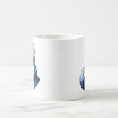 ハスキーハウラーズハスキードッグパワーロゴアート コーヒーマグカップ (中央)