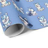 ハスキーハウラーズハスキードッグパワーロゴアート ラッピングペーパー (ロールコーナー)