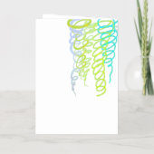 ハスキーハッピーバースデー折り畳みフォイルホリデーカード 箔シーズンカード (裏面)