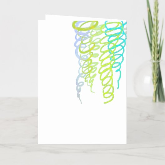 ハスキーハッピーバースデー折り畳みフォイルホリデーカード 箔シーズンカード (裏面)