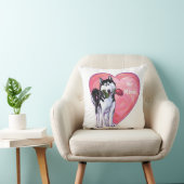 ハスキーバレンタインデー クッション (椅子)