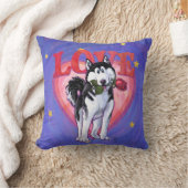 ハスキーバレンタインデー クッション (ブランケット)