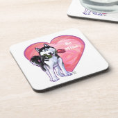 ハスキーバレンタインデー コースター (左側)
