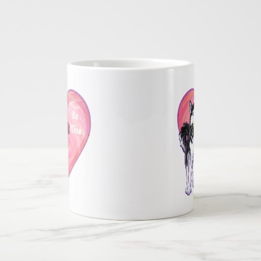 ハスキーバレンタインデー ジャンボコーヒーマグカップ (正面)