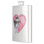 ハスキーバレンタインデー フラスク (左)
