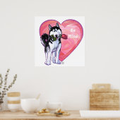 ハスキーバレンタインデー ポスター (キッチン)