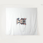 ハスキーパイロットドッグラバーマリュート タペストリー (正面(横))