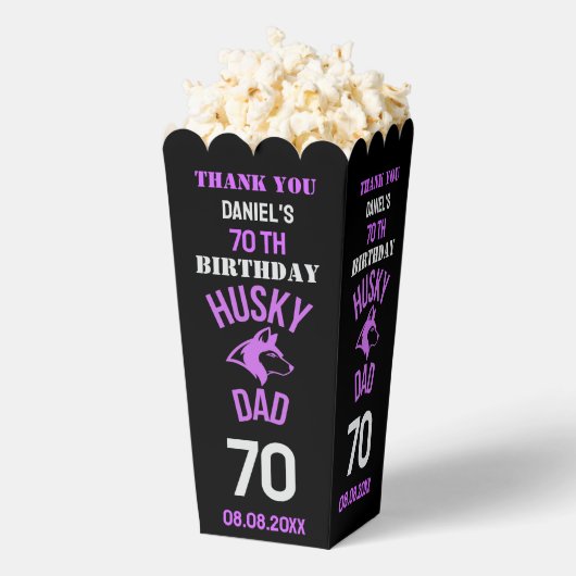 ハスキーパパドッグパパ誕生日 フェイバーボックス (はじけた状態)