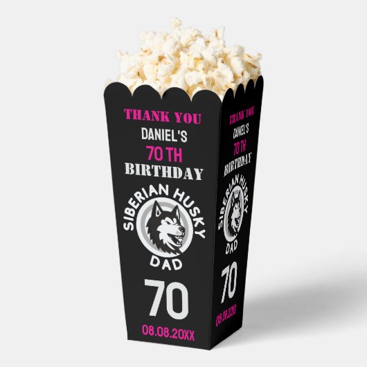 ハスキーパパドッグパパ誕生日 フェイバーボックス (はじけた状態)