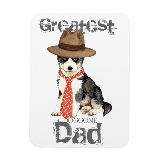 ハスキーパパ マグネット (縦)