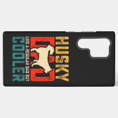 ハスキーパパ、定期的なパパが涼しさに上昇おもしろい SAMSUNG GALAXYケース (裏面横)