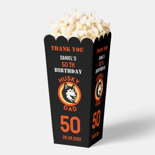 ハスキーパパ、犬のパパ誕生日お気に入りボックス フェイバーボックス (はじけた状態)