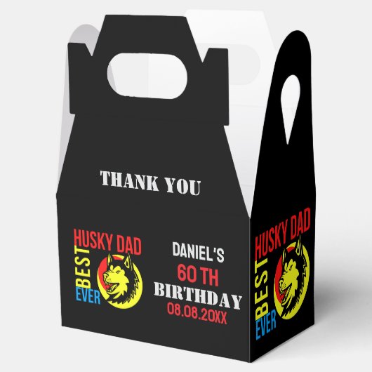 ハスキーパパ、犬のパパ誕生日お気に入りボックス フェイバーボックス (オープン)