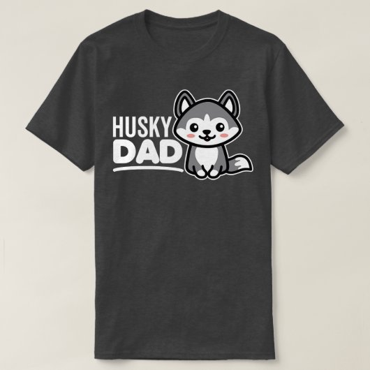 ハスキーパパ Tシャツ (デザイン正面)
