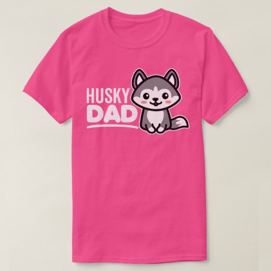 ハスキーパパ Tシャツ (デザイン正面)