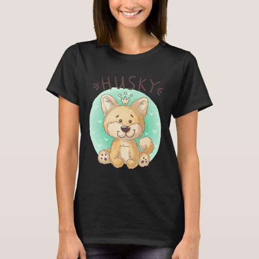 ハスキーパピーキングスタイル Tシャツ (正面)