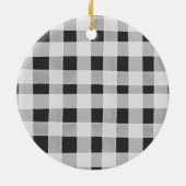 ハスキーパーソナライズされたのクリスマス犬 セラミックオーナメント (裏面)