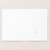 ハスキーパーソナライズされたカード銀 箔カード (内部)