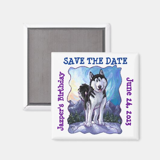 ハスキーパーティーセンター マグネット (正面/裏面)