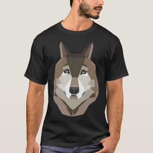 ハスキーポリゴン Tシャツ (正面)