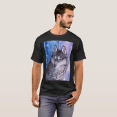 ハスキーポートレート Tシャツ (正面フル)