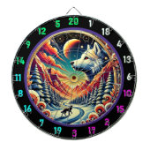 ハスキーマウンテンオーラウォールデコール ダーツボード (正面)