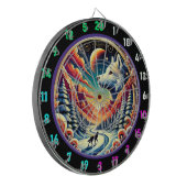 ハスキーマウンテンオーラウォールデコール ダーツボード (正面左)